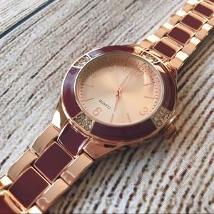 Catherines Quartz Rose Gold Colored Watch